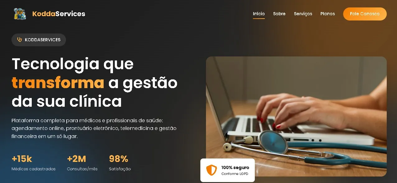 Sistema KoddaHub Leads para gestão de leads